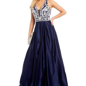 Blondie Nites Navy and White dress